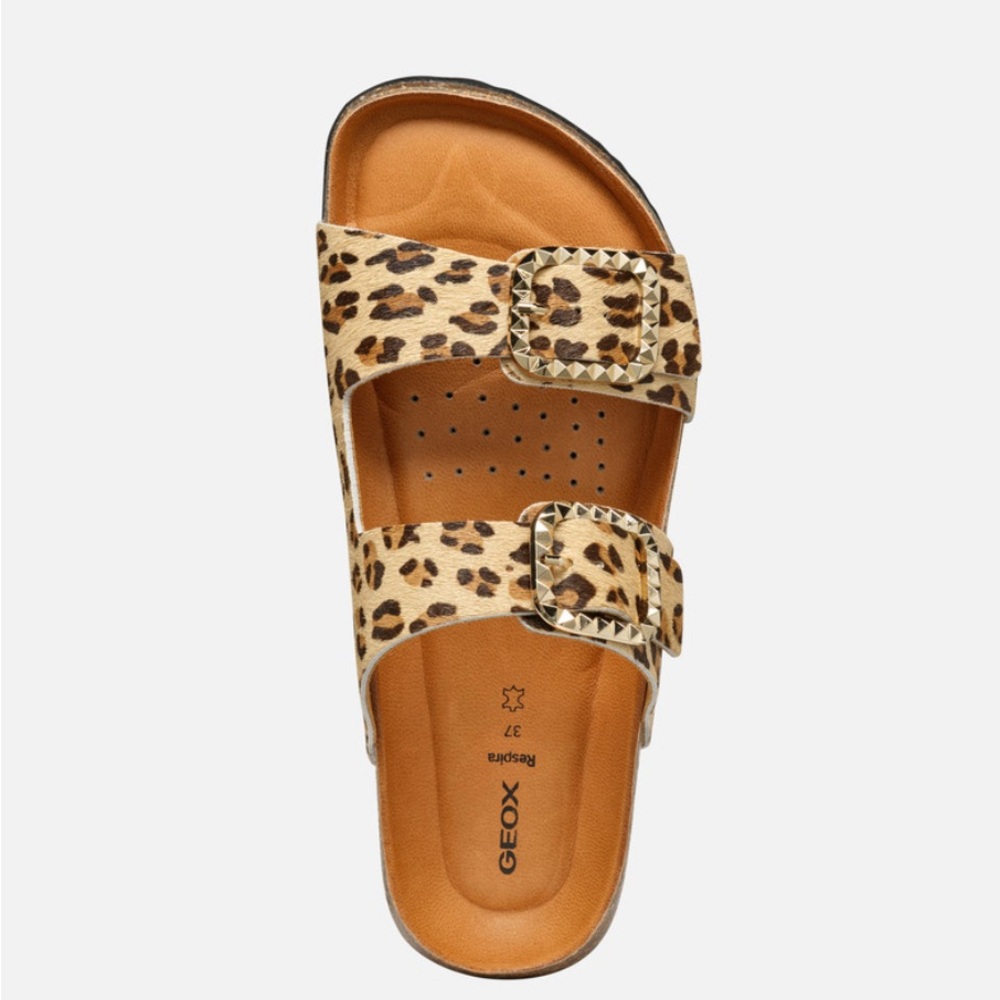 GEOX Leopard Print Slides - Picture 2 of 8